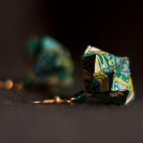 Origami náušnice "pro lesní víly" — foto 4