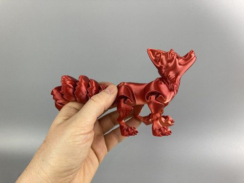 Veselá liška - 18 cm, 3D tisk — foto 2