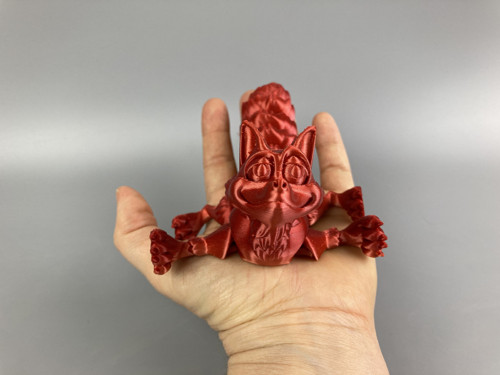 Veselá liška - 18 cm, 3D tisk — foto 3