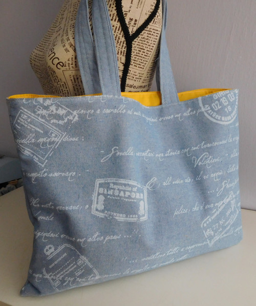 Džínová taška - patchwork — foto 2