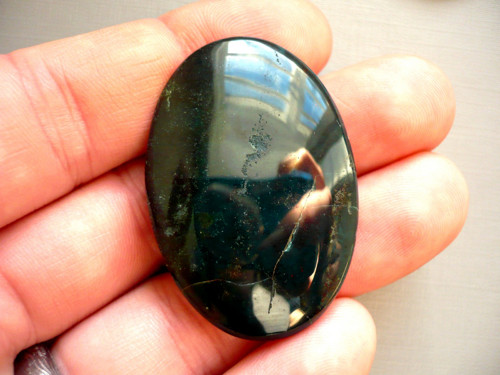 Velký kabošon - heliotrop 44 mm, č.12f — foto 3