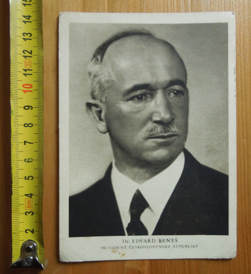 Stará neprošlá pohlednice Dr. Edvard Beneš — foto 3