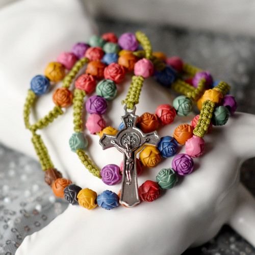 Boho růženec macramé — foto 2