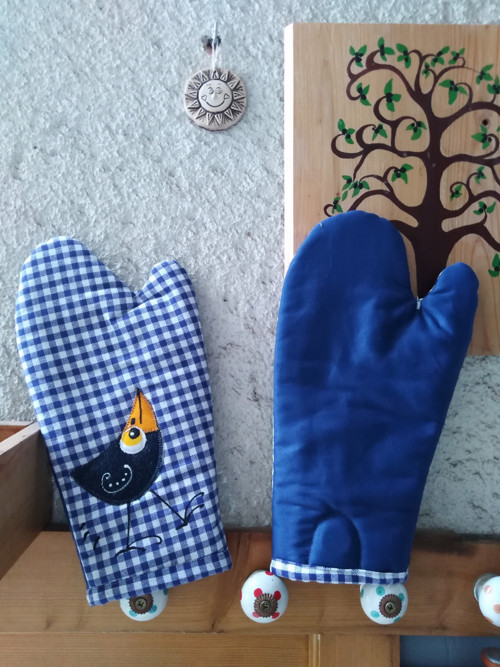 Chňapky s aplikací kosů — foto 2