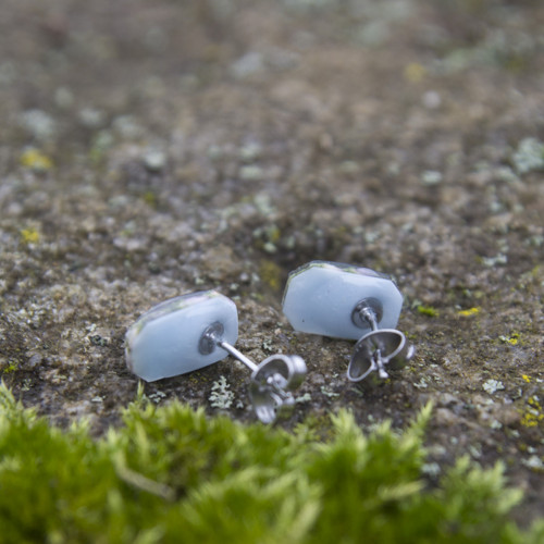 Mini náušnice - vřes — foto 3