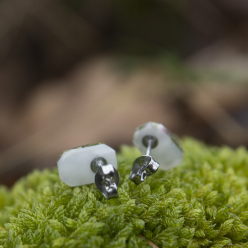 Mini náušnice - vřes — foto 3