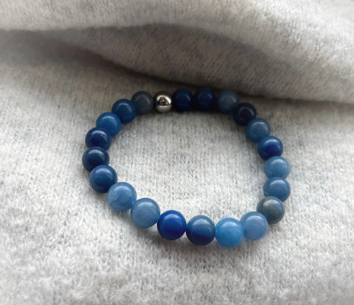 Sada náramků modrá - aventurín, lapis — foto 2