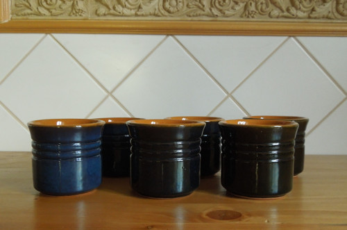 Keramické poháry, 6 kusů — foto 2
