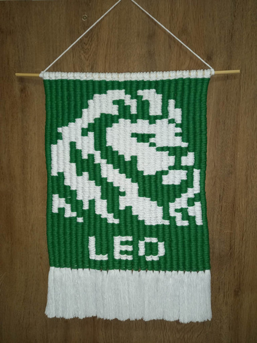 Macramé dekorace na zeď Lev — foto 2