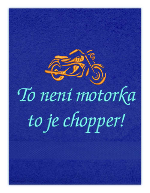 Vyšívané tričko - motorka chopper — foto 6