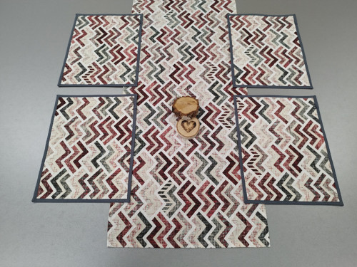 Vystužené prostírání CIHLOVÝ CHEVRON — foto 4