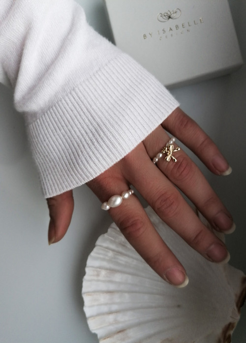 Santorini - perlový prsten — foto 4