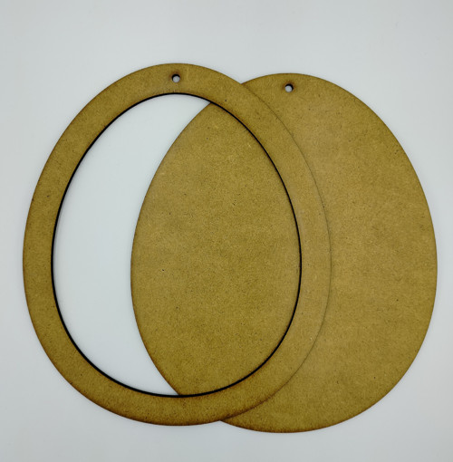 Rámeček - oválný průměr 20cm - materiál 3mm HDF — foto 2