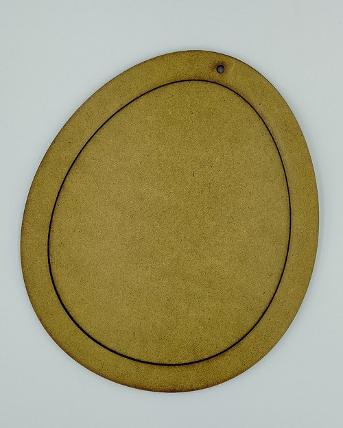 Rámeček - oválný průměr 20cm - materiál 3mm HDF — foto 3