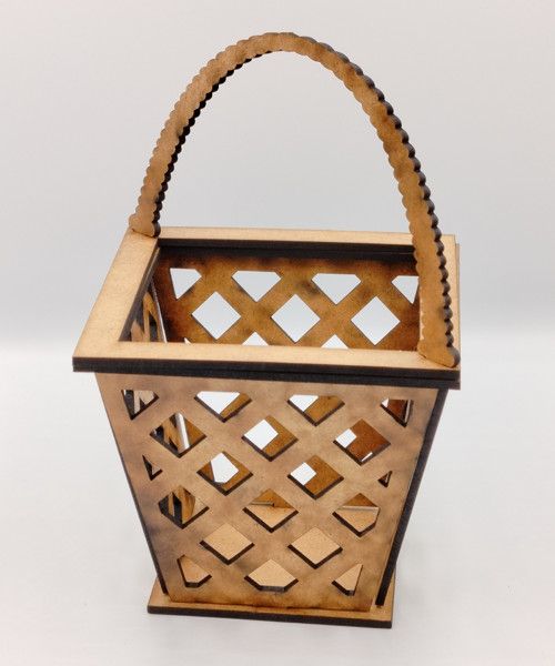 3D košíček 18cm - materiál 3mm HDF — foto 3