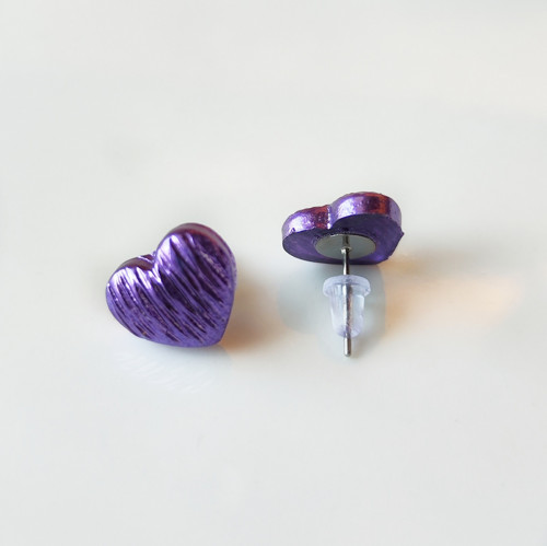 Purple love - Náušnice — foto 2