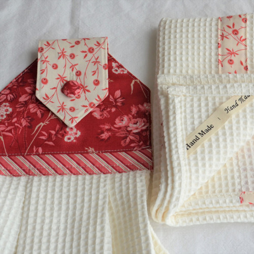 Red and cream - utěrky set — foto 3