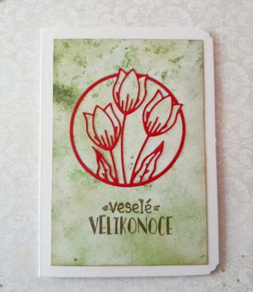 Velikonoční přání s tulipány — foto 2