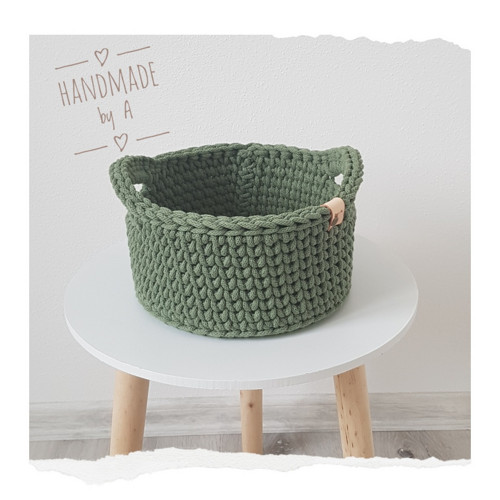 Háčkovaný košík - eucalyptus — foto 3
