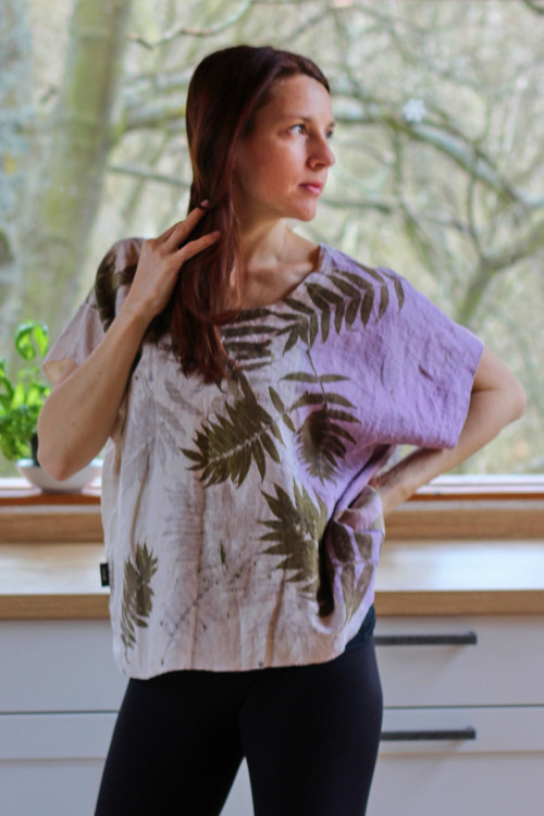 Lněná halenka natural — foto 5