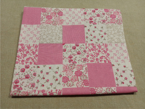 Bavlněný sáček na bagetu - růžový patchwork — foto 2