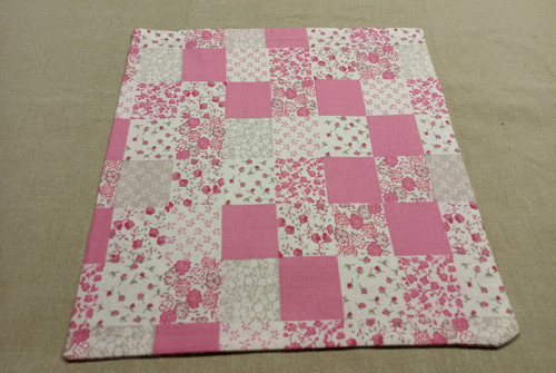 Bavlněný sáček malý bez šňůrky - růžový patchwork — foto 2