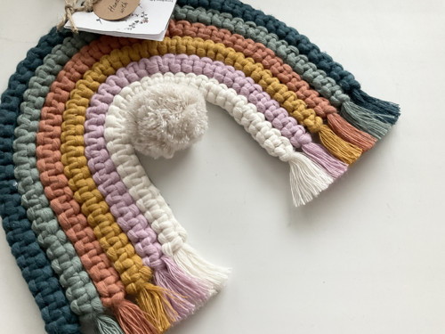 Macrame duha z uzlíků 1 ks — foto 4