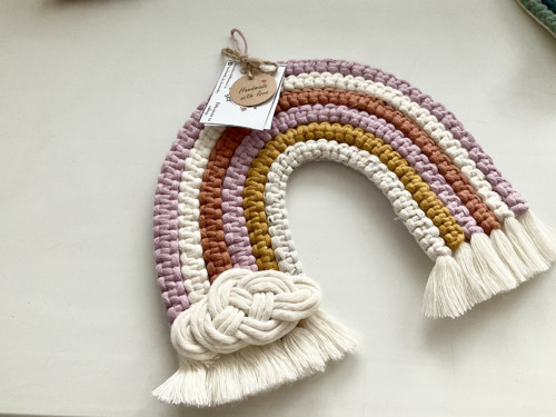 Macrame duha z uzlíků 1 ks — foto 3