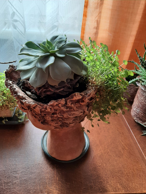 Květináč- dívčí hlava — foto 4