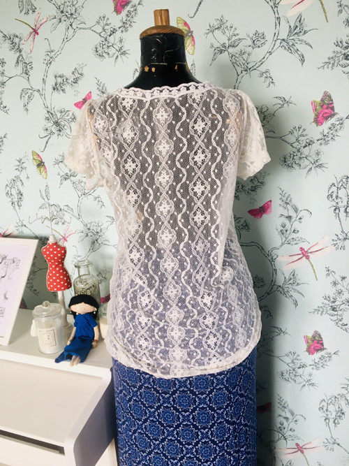 Top boho vintage krajka — foto 4