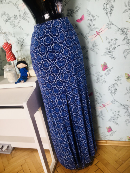 Sukně boho jarní modrobílá — foto 3