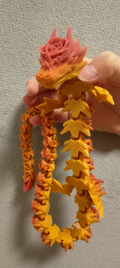 Růžičkový Drak - 51 cm - 3D Tisk — foto 2