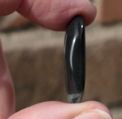 Obsidián pavoučí (27 mm) J8943 — foto 2