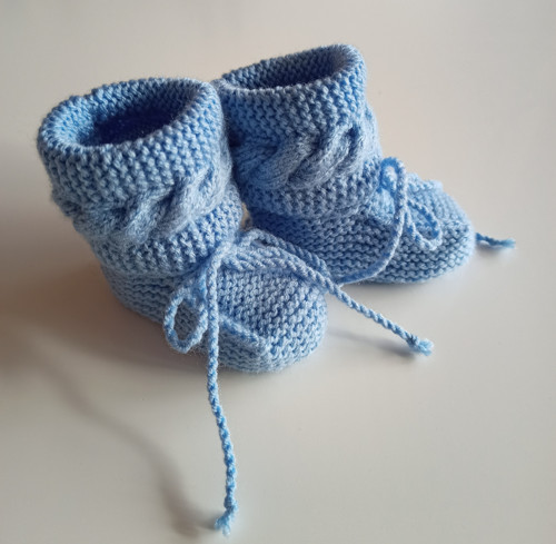 Pletené bačkůrky - 10 cm — foto 2