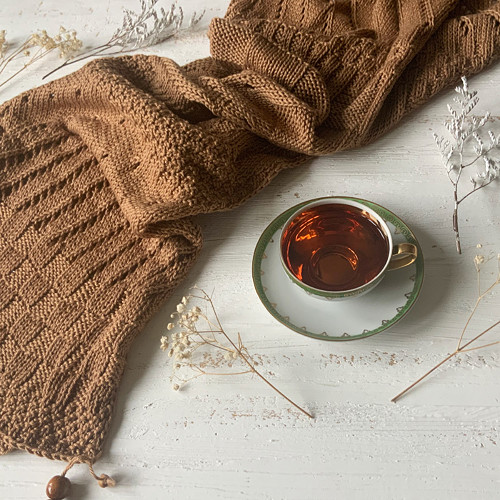 Pletený pléd hnědý — foto 6