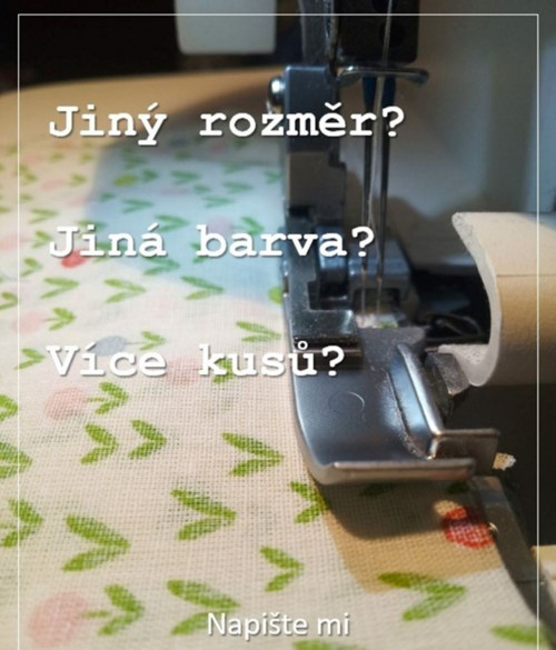 Bavlněný sáček na bagetu - růžový patchwork — foto 3