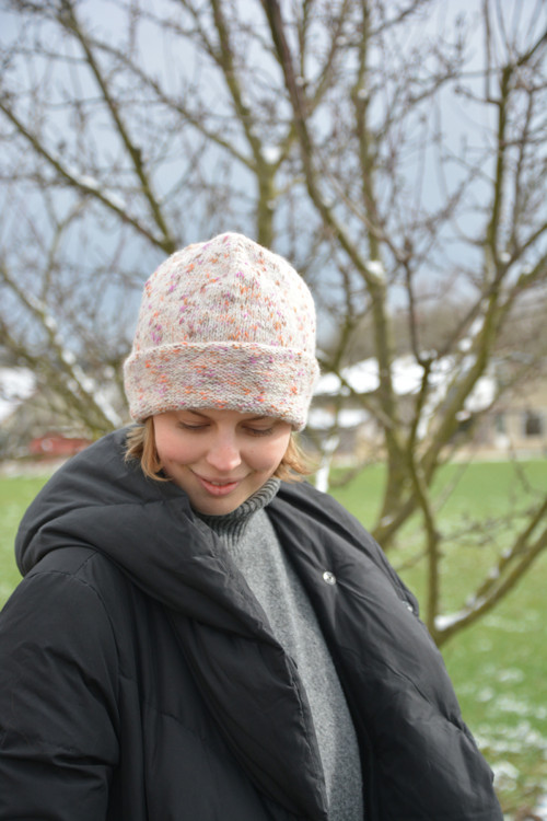 Čepice melír slonová kost — foto 4
