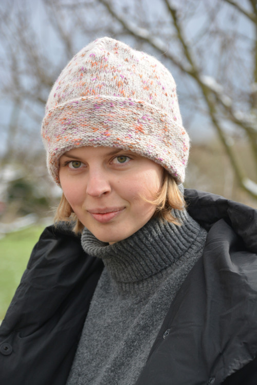 Čepice melír slonová kost — foto 2