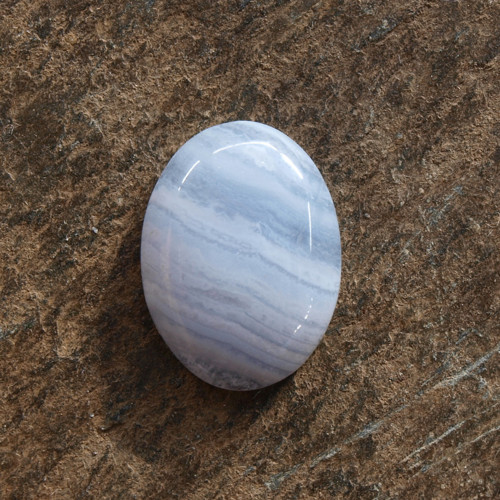 Chalcedon krajkový, kabošon č. 2606 — foto 2