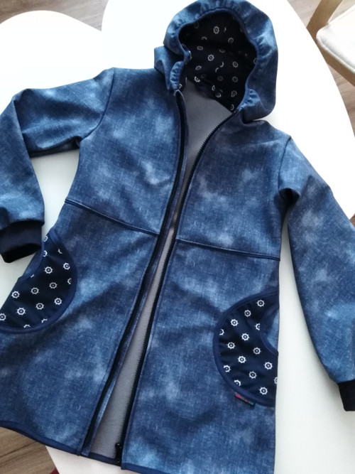 Softshellový kabátek námořnický - vzhled jeans — foto 6