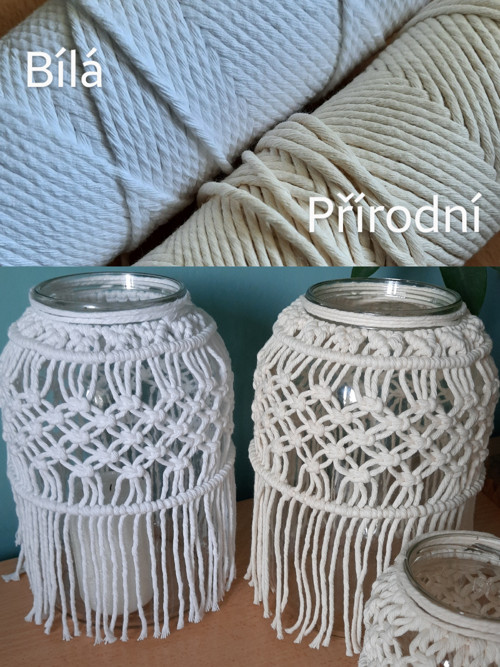 Macramé lucerna - Macramé svícen — foto 5