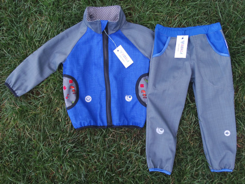 Softshell komplet MODRÝ skřítci v.92/98 ihned ! — foto 2
