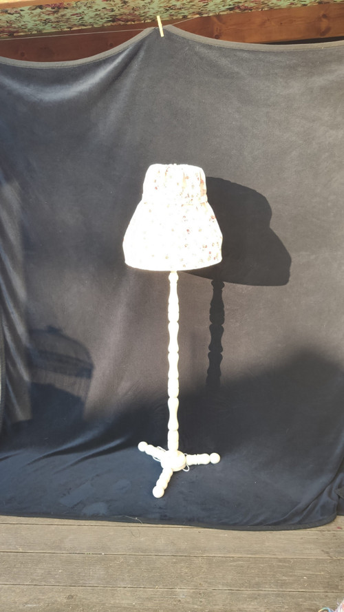 Romantický širm na lampu s růžemi — foto 5