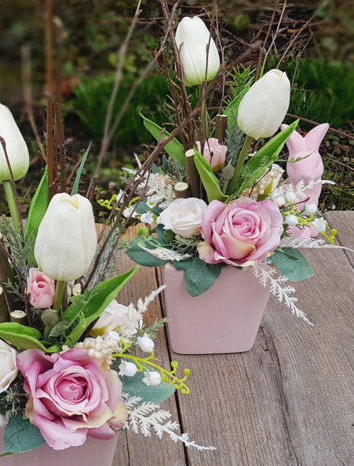 Romantické aranžmá s tulipány — foto 5