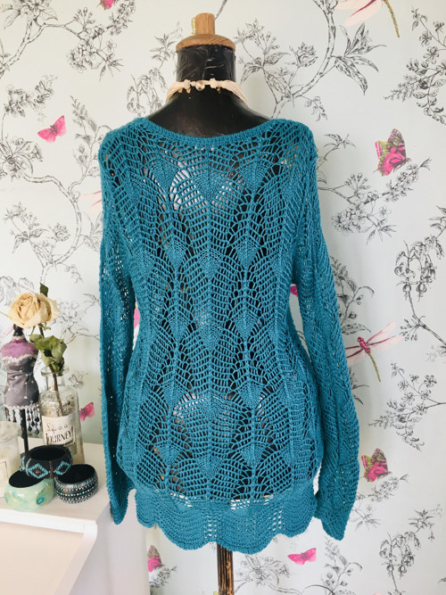 Boho hippie tunika háčkovaná — foto 3