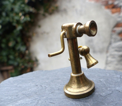 Telefon...mosazná miniatura — foto 2