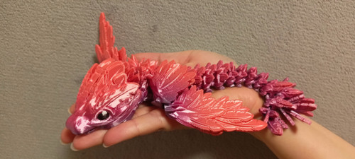 Mládě Opeřeného Hada - 21 cm - 3D Tisk — foto 2