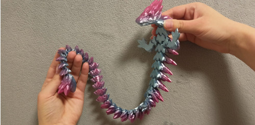 Drahokamový Drak - 50 cm - 3D Tisk — foto 3