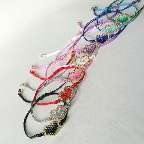 Beaded Heart-Cord Bracelets — foto 3