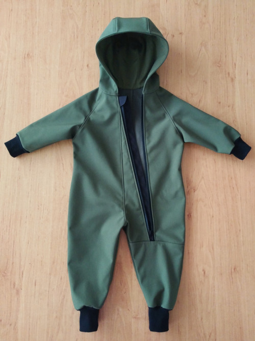 Softshellový overal khaki — foto 2